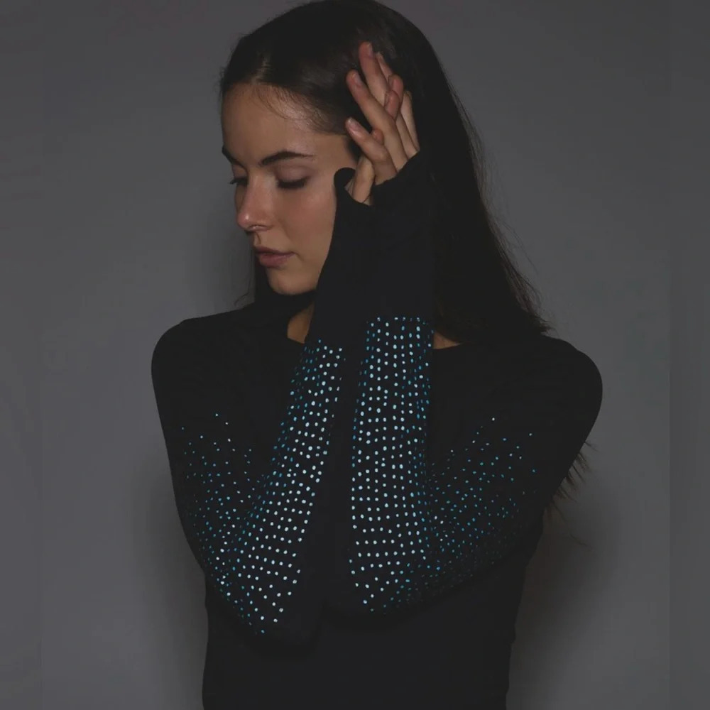 Lululemon Kanto Catch Me Long Sleeve Reflective Sz 6 - Picture 5 of 10